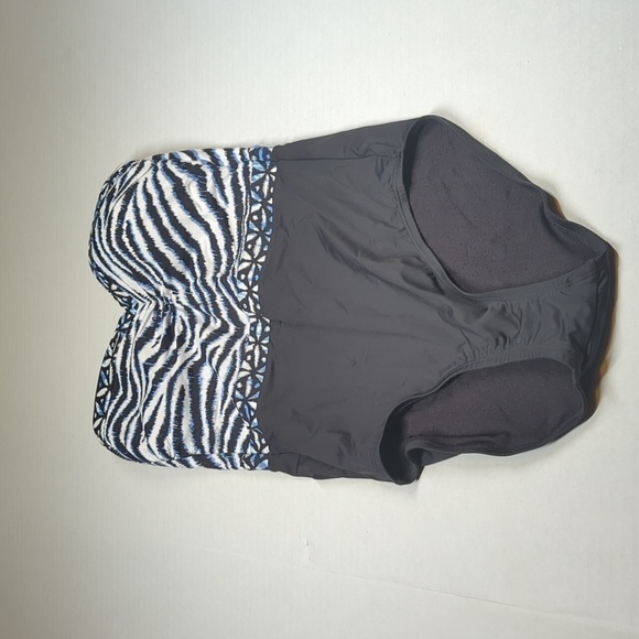 Tommy Bahama Zanzibar Bandeau One Piece Swimsuit Size 4 - Picture 2 of 7